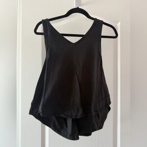 We The Free Black Layered Tank Top